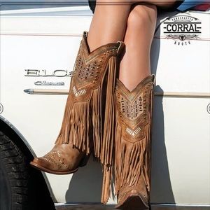 Corral boots with Swarovski crystals mint used one time paid over 500$ leather